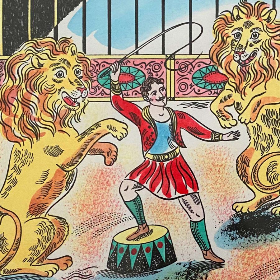 The Lion Tamer, Framed Print by Emily Sutton