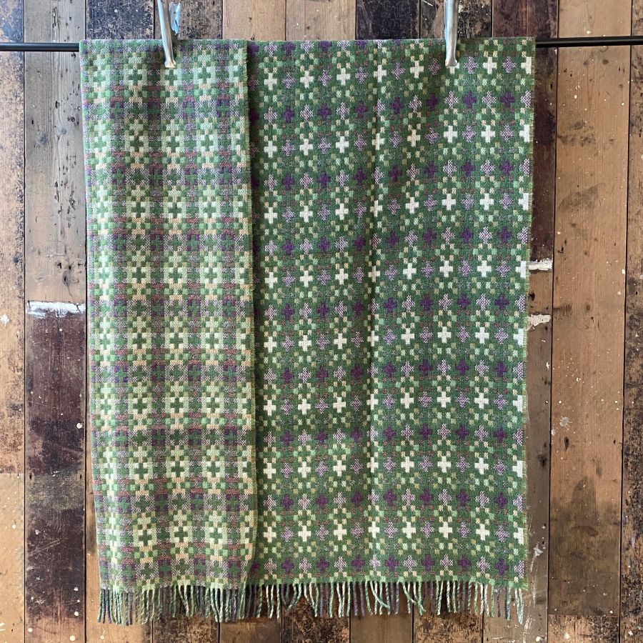 Eshton Blanket - Heather Green