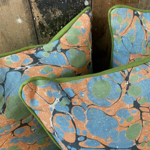 Folio 2 Linen Cushion - Green - Image 2