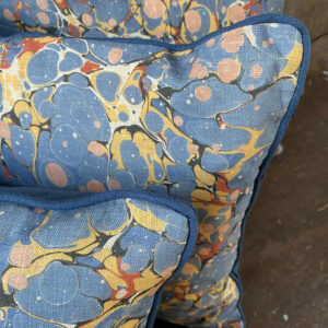 Folio 1 Linen Cushion - Blue - Image 2