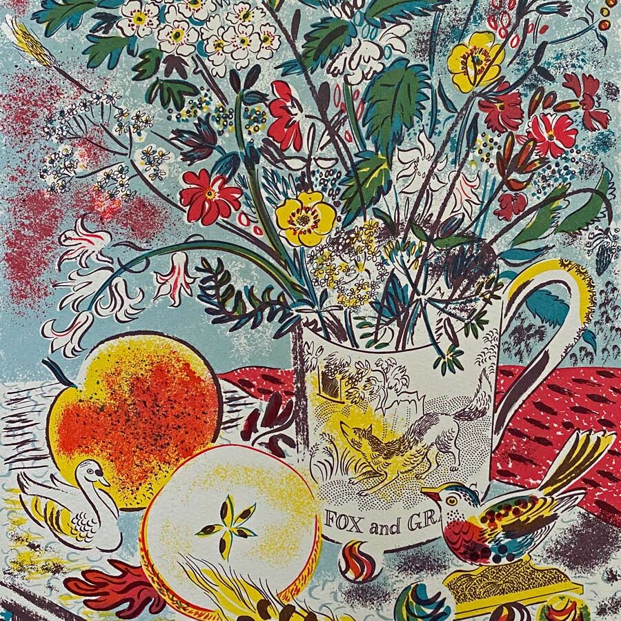 Fox and Grapes by Emily Sutton, Framed