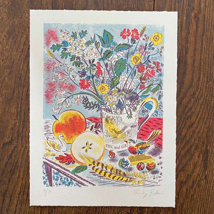 Fox and Grapes by Emily Sutton, Framed