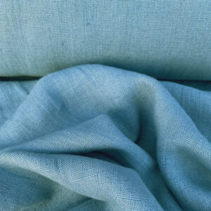 blue linen fabric