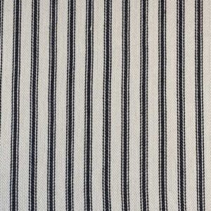 Hampton Ticking - Charcoal and Natural - Image 2