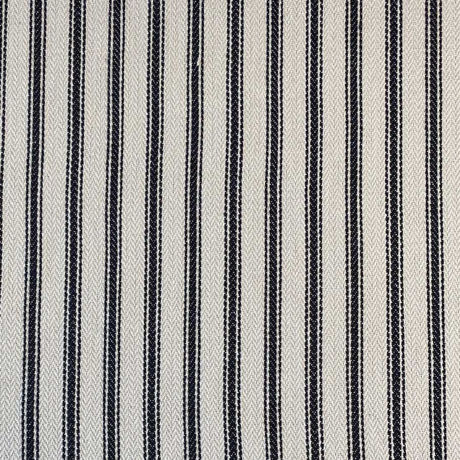 Hampton Ticking - Charcoal and Natural