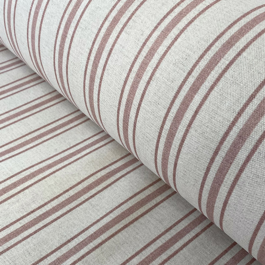 Extra Wide Pink Striped Fabric