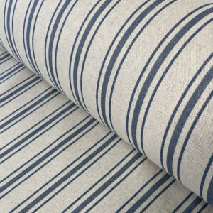 Extra Wide Blue Stripe Fabric