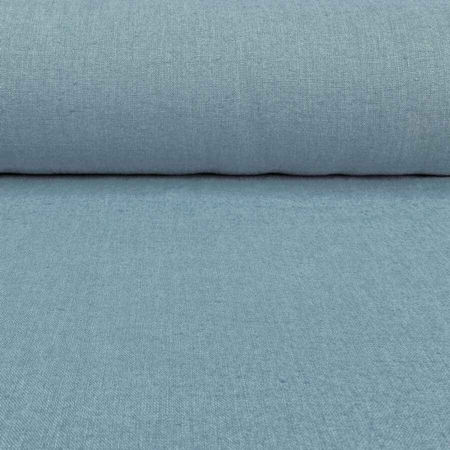 French Washed Linen - Bluestone