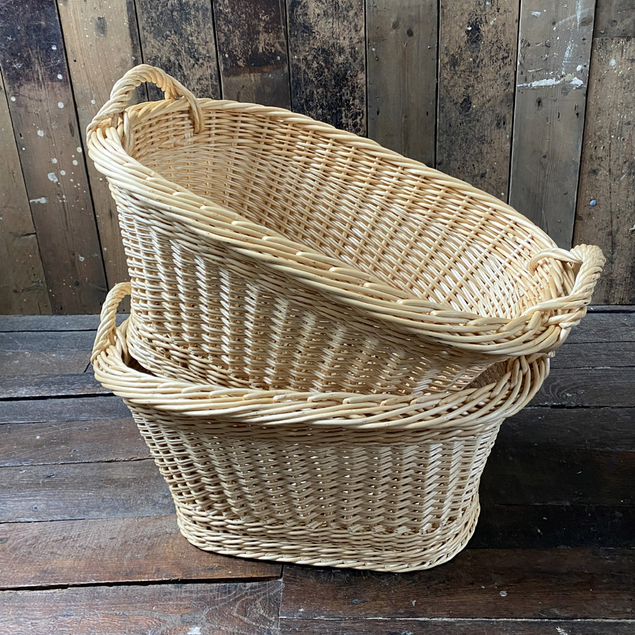 Jenny Crisp White Oval Laundry Basket JCSOR35