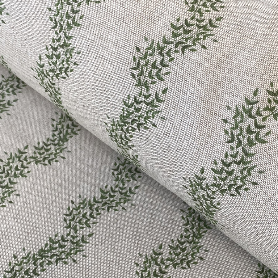 Jasmine Stripe - Leaf Green
