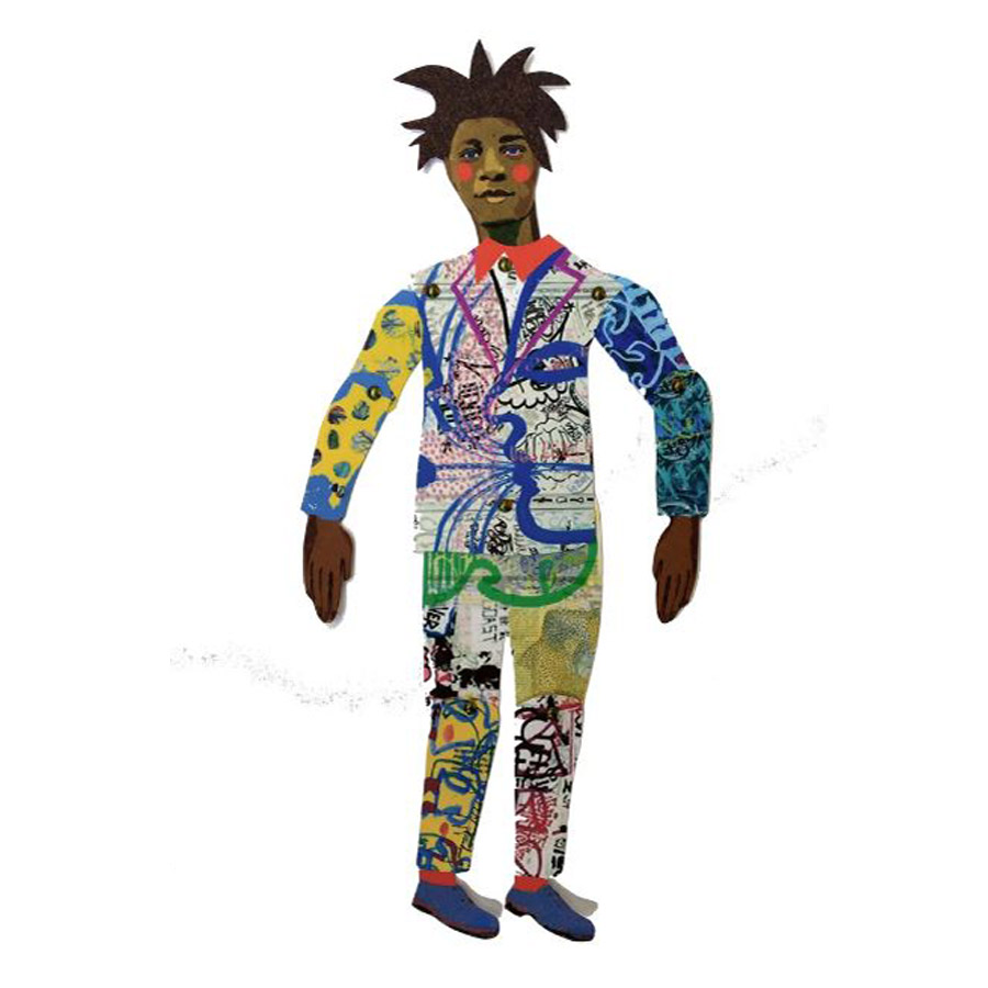 Jean-Michel Basquiat - Cut out & make paper puppet