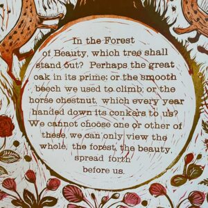 Forest of Beauty, Letterpress Poster Jen Whiskerd - Image 3
