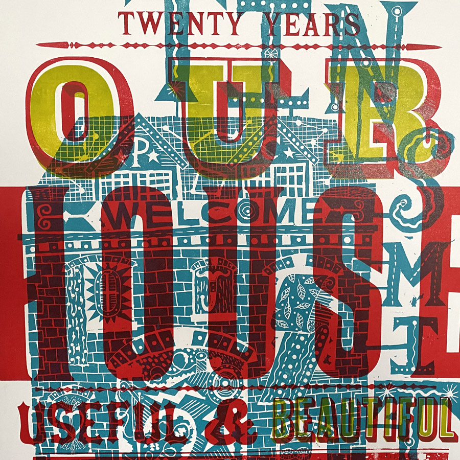 Our House Letterpress Poster - Jonny Hannah