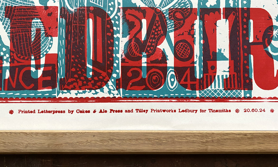 Our House Letterpress Poster - Jonny Hannah