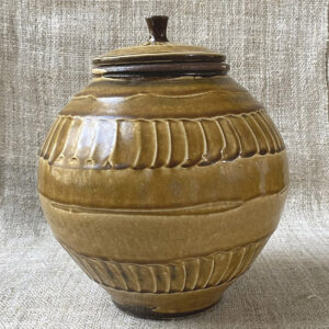 Kat Wheeler Large Jar - Tan KWJT1 - Image 1