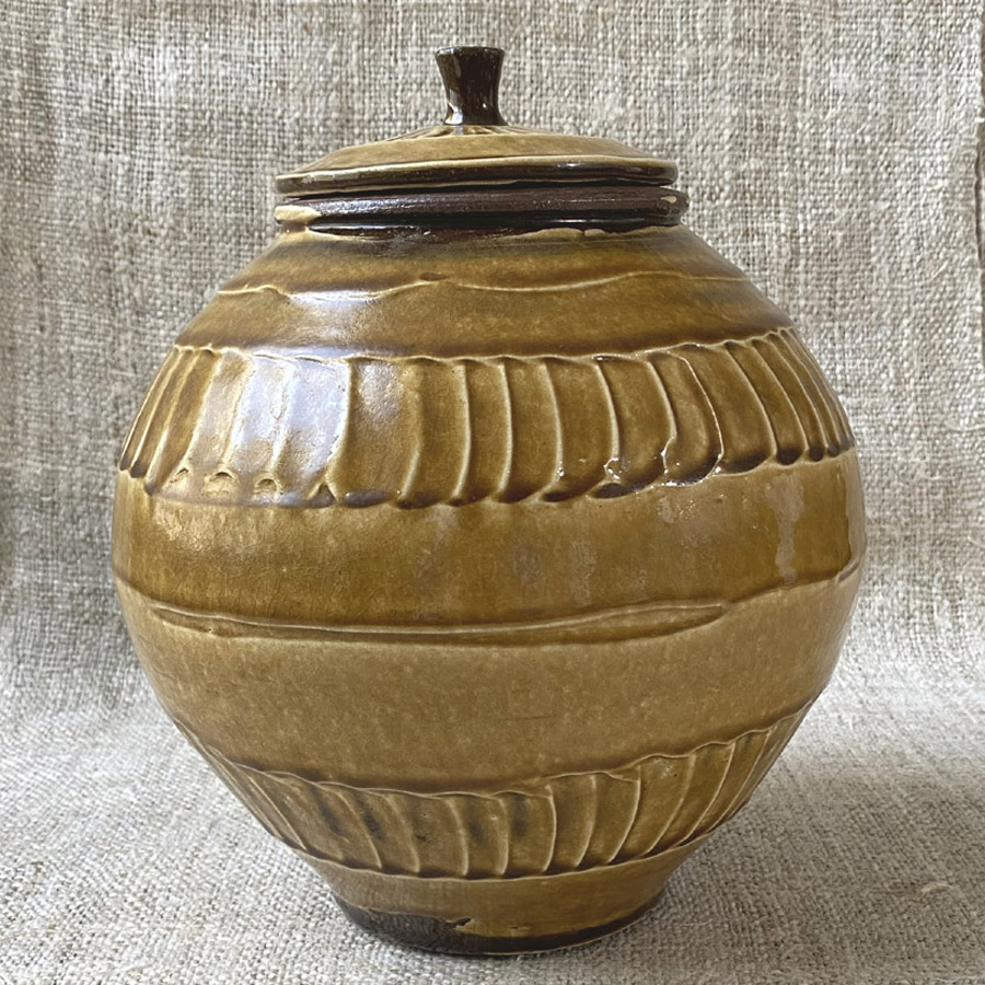 Kat Wheeler Large Jar - Tan KWJT1
