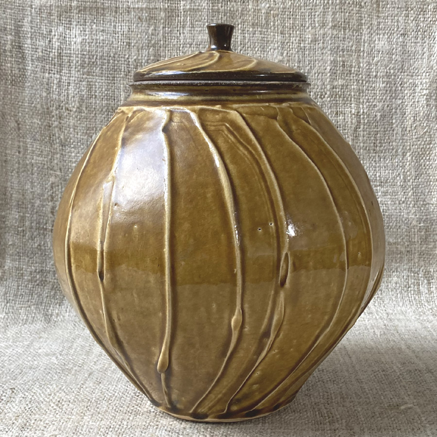 Kat Wheeler Large Jar - Tan KWJT2