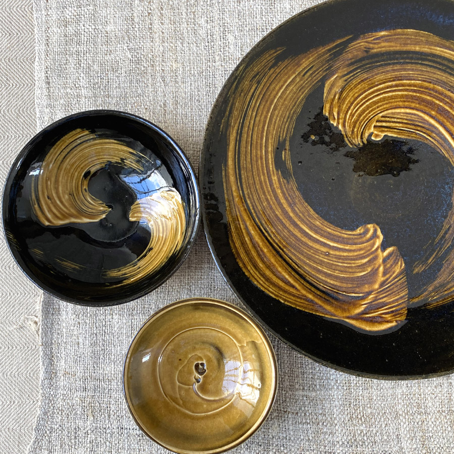 Kat Wheeler Small Bowl - Tan KWSB