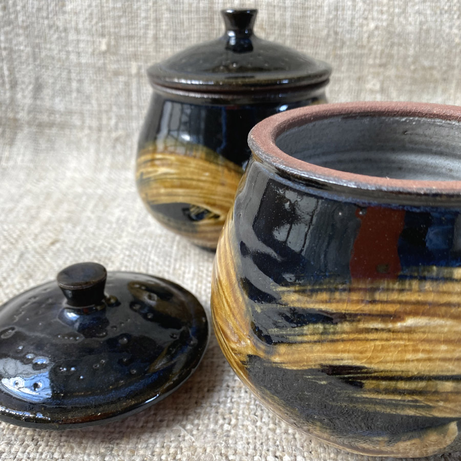 Kat Wheeler Sugar Jar - Black KWSU1