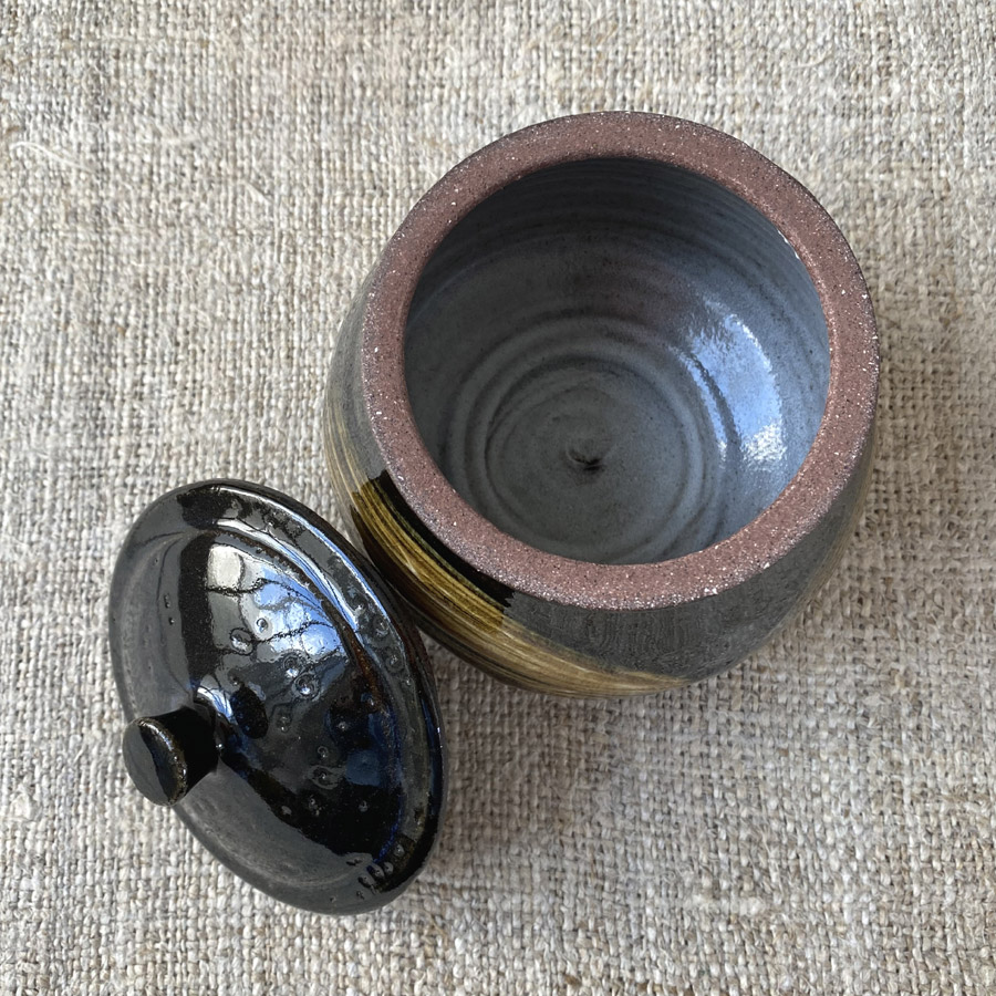 Kat Wheeler Sugar Jar - Black KWSU1