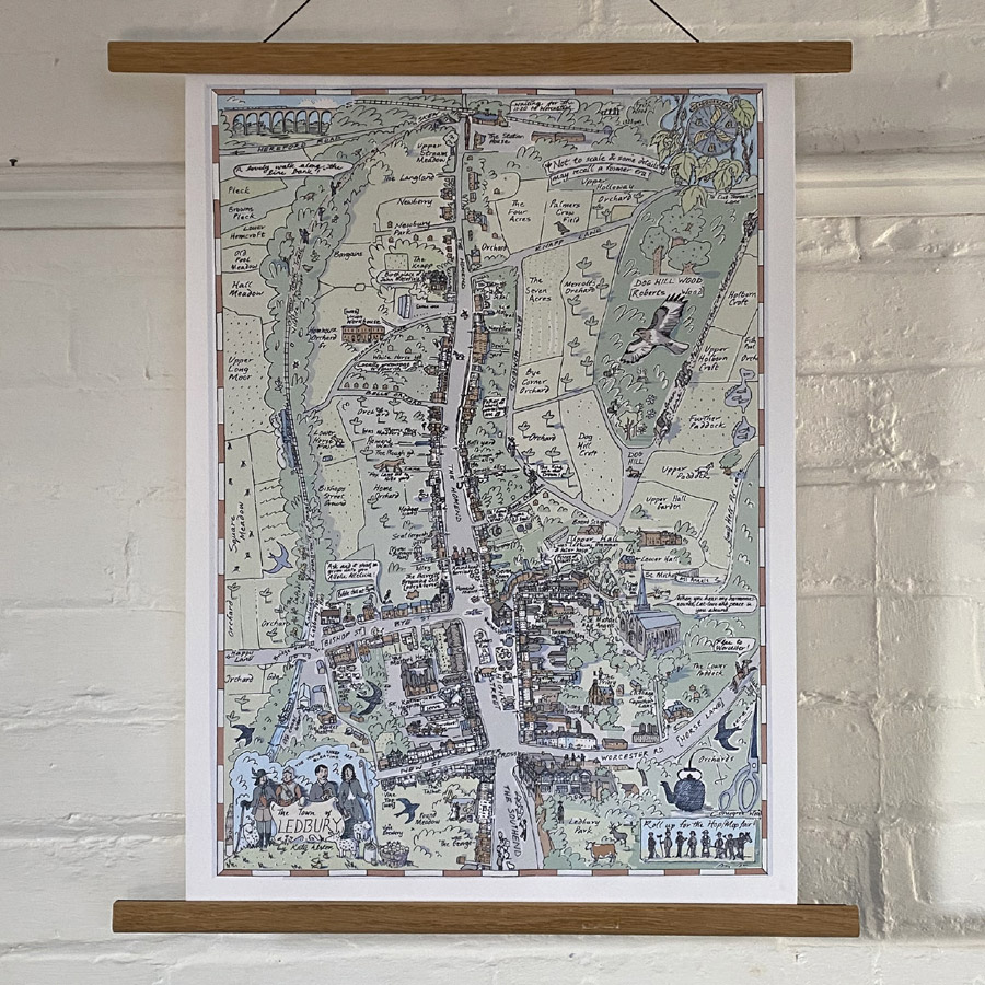 The Town of Ledbury Print by Katy Alston
