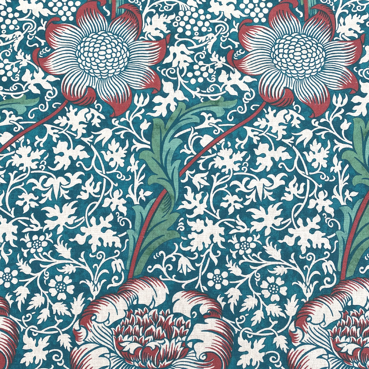 Ben Pentreath for Morris & Co: Kennett in Aqua and Pink - Image 2