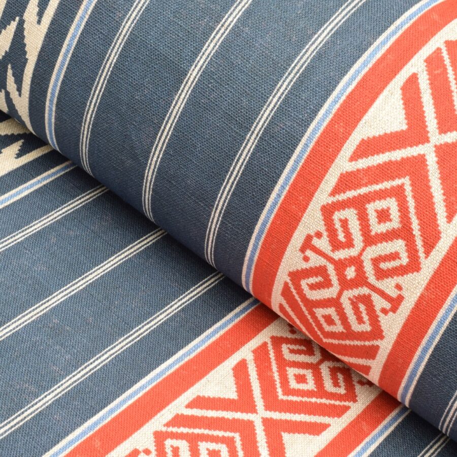 Folk Inspired linen fabric
