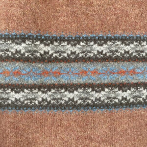 Fairisle Blanket Throw - Rust - Image 3