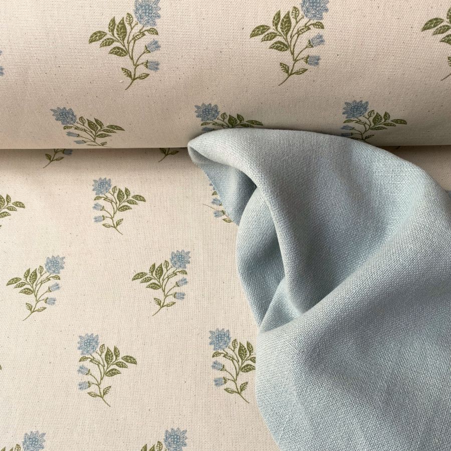 Linen Lavenham - Duckegg