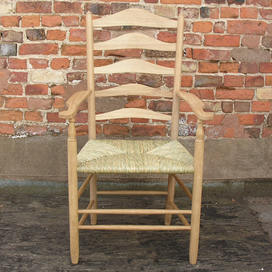 Clissett-style Ladderback Dining Chair Set (LCC) in Oak