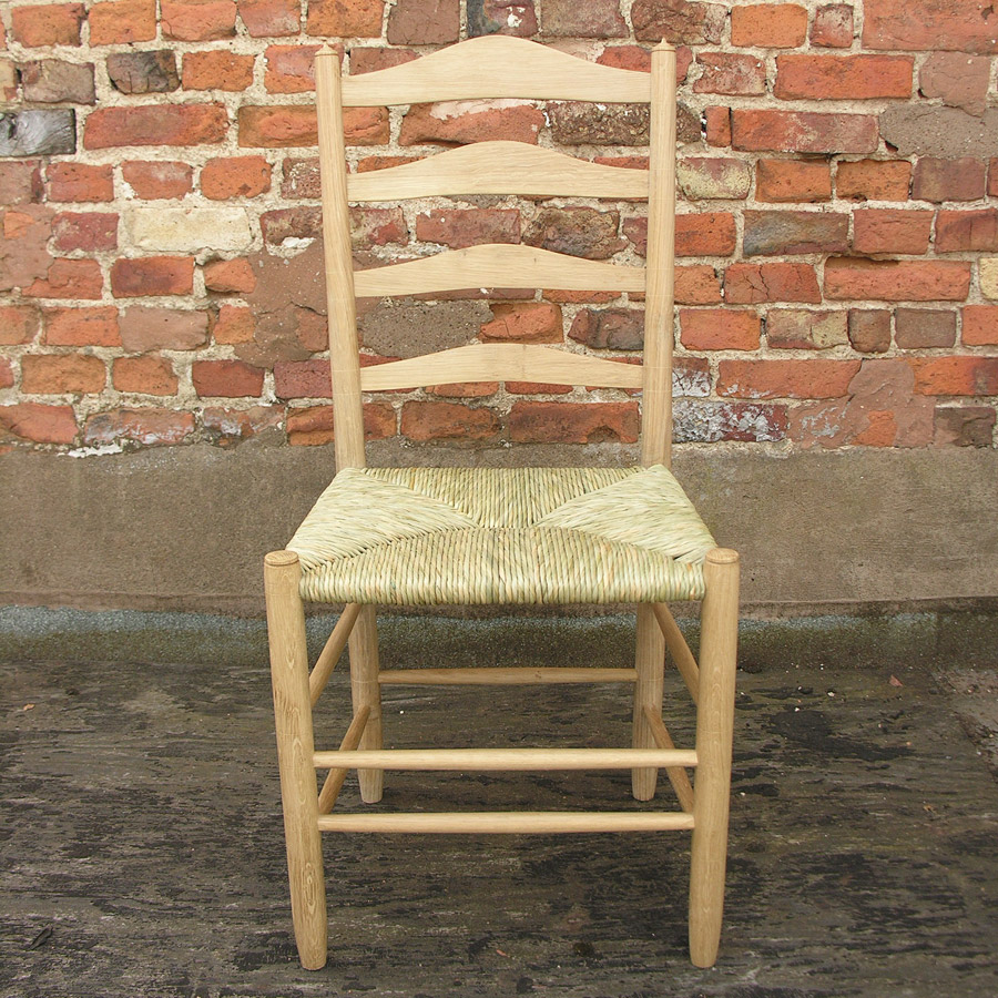 Clissett-style Ladderback Dining Chair Set (LCC) in Oak