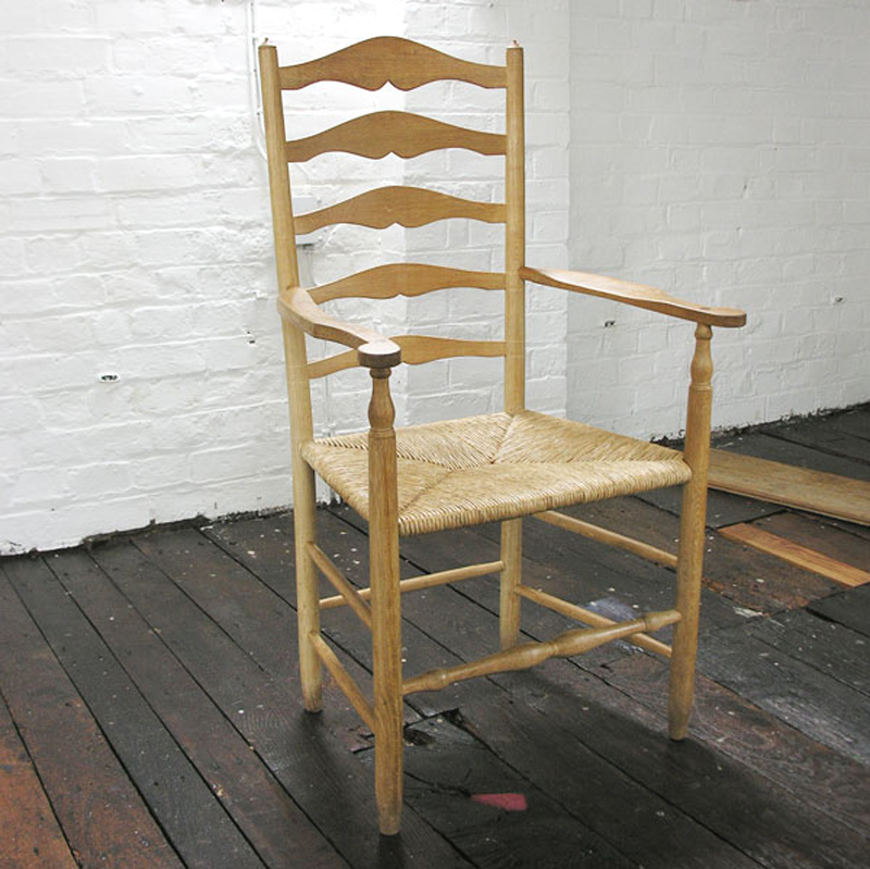 Clissett-style Ladderback Dining Chair Set (Russell) in Oak