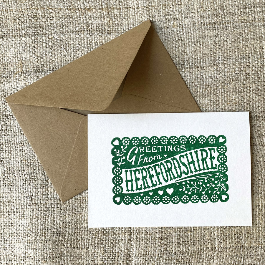 Ledbury Herefordshire - Greetings Card Set