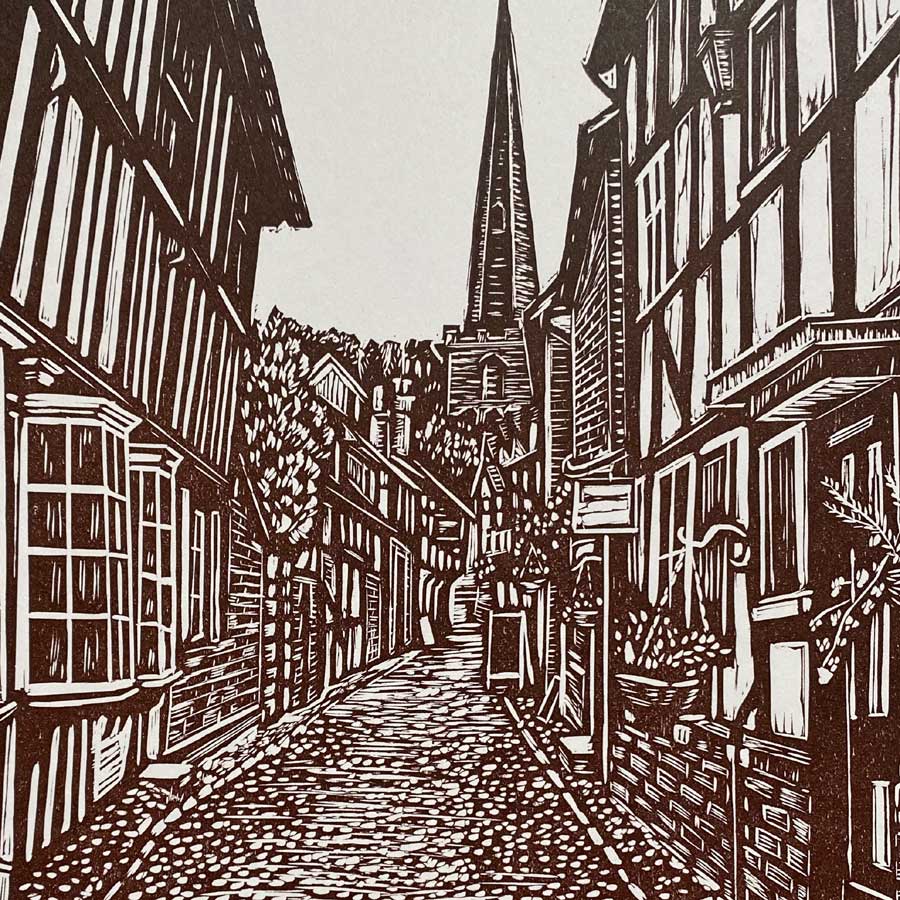 Church Lane, Ledbury by Susie Hetherington