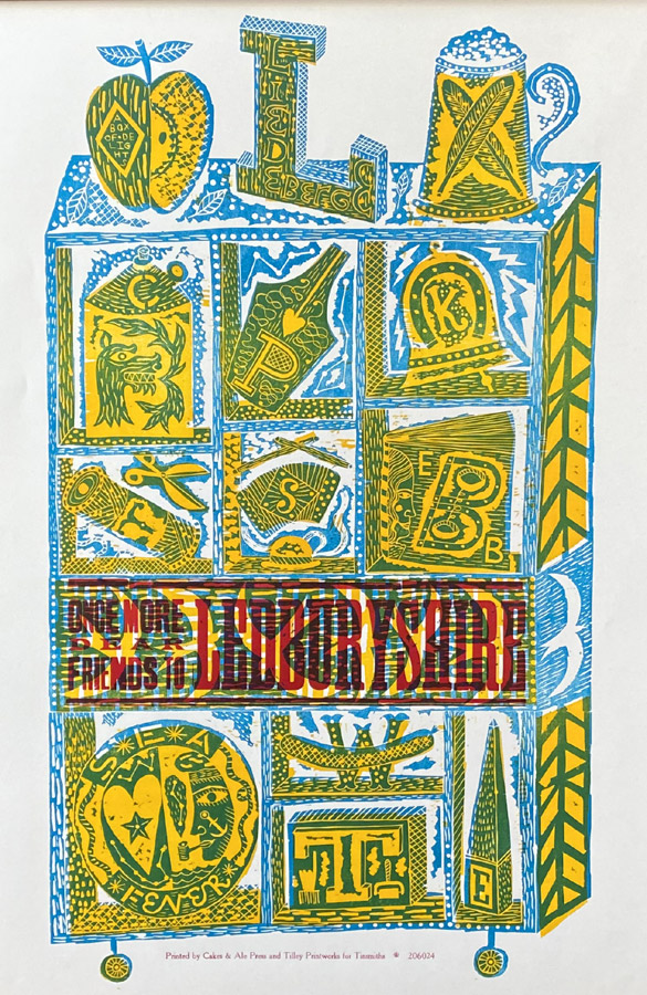 Ledburyshire Letterpress Poster - Jonny Hannah