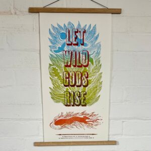 Wild Folk Letterpress Poster by Tamsin Abbott & Jackie Morris