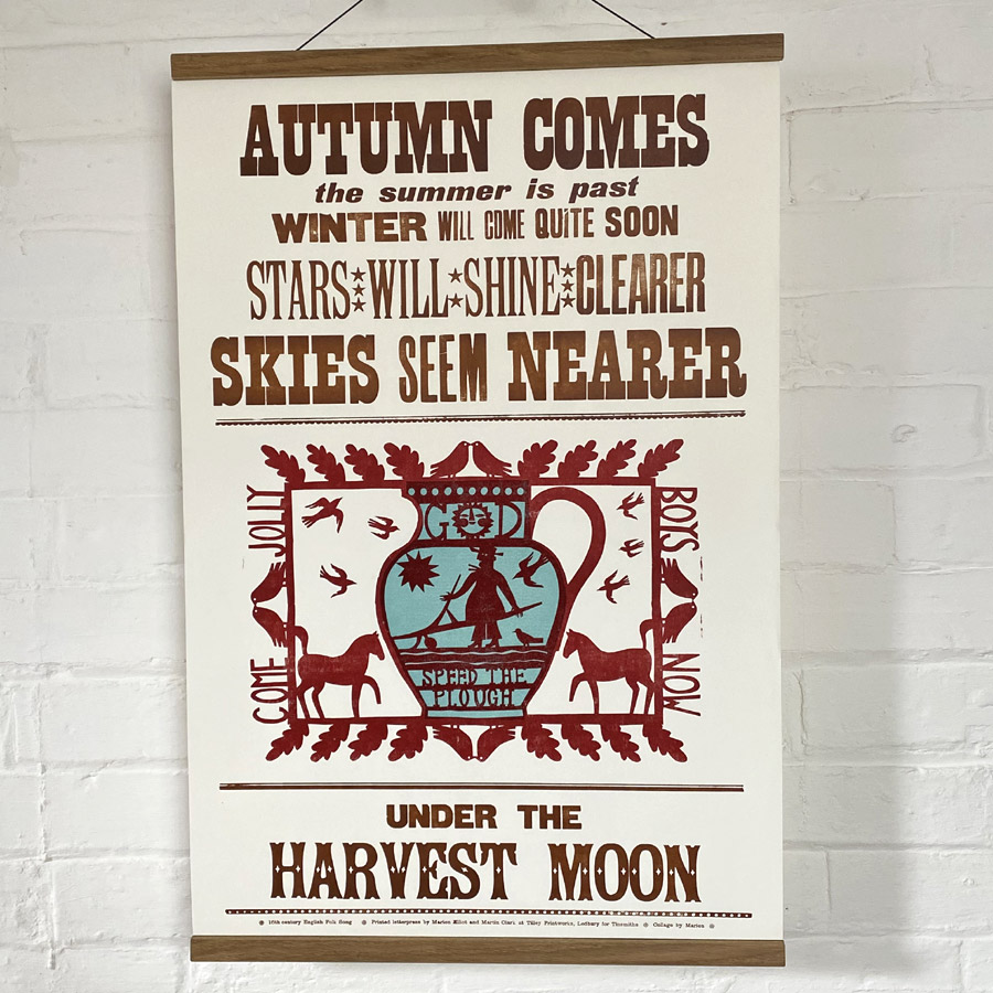 Marion Elliott Letterpress poster