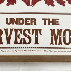 Harvest Moon Letterpress Poster - Marion Elliot - Image 4