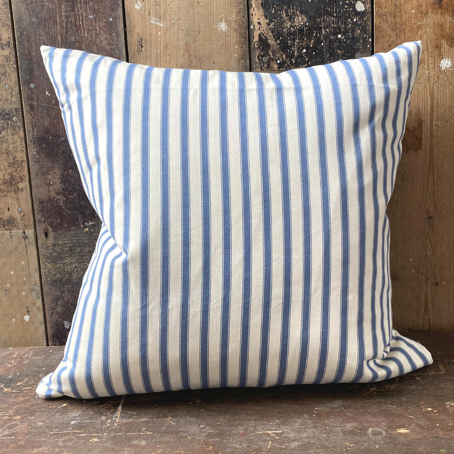 Squirrel and Sunflower Cushion - Indigo