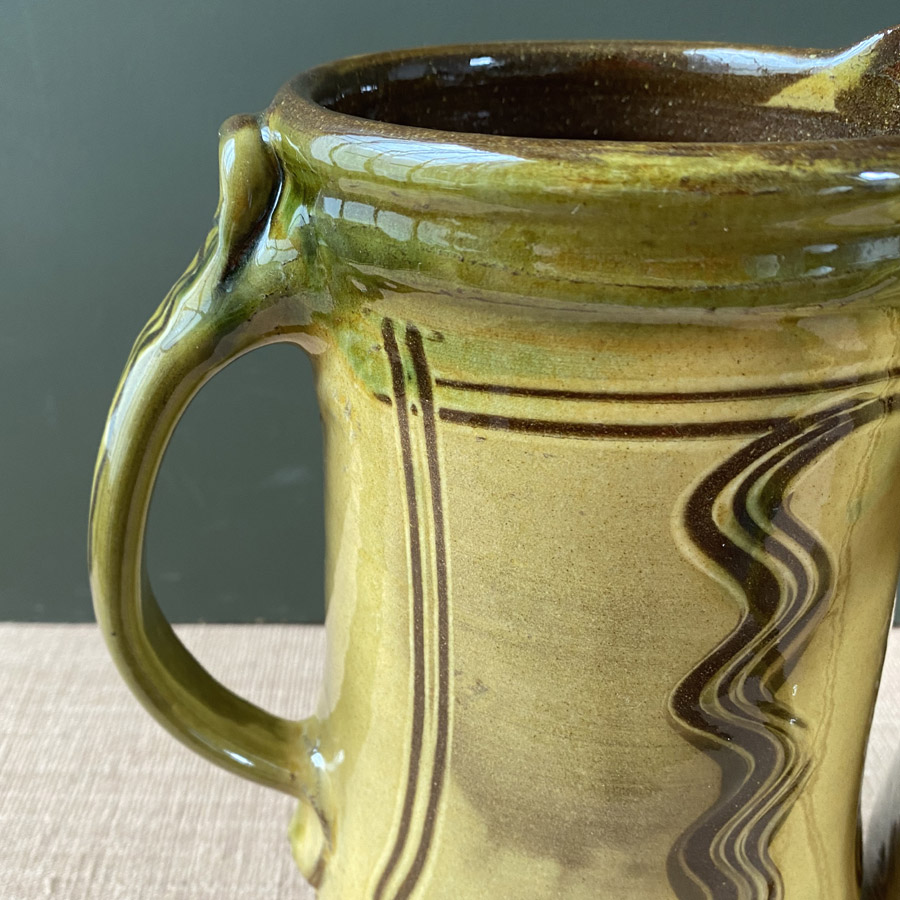 Mike Parry Large Slipware Jug - Cream MPGJ
