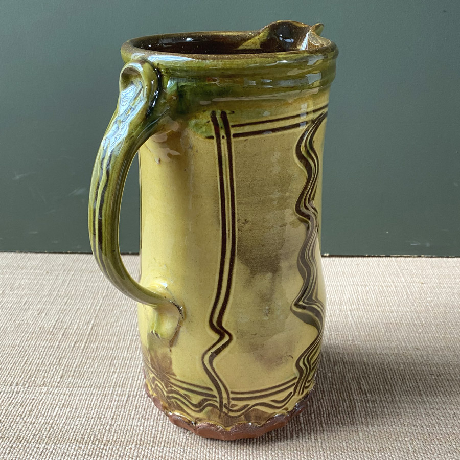 Mike Parry Large Slipware Jug - Cream MPGJ