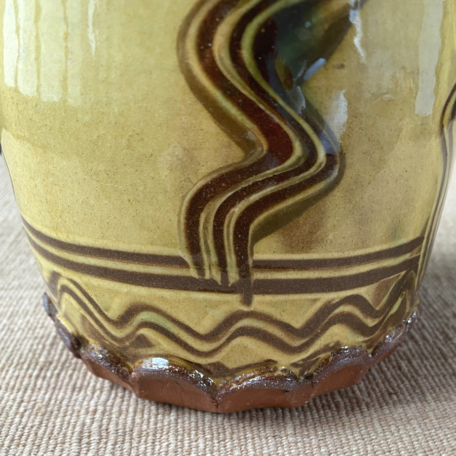 Mike Parry Large Slipware Jug - Cream MPGJ