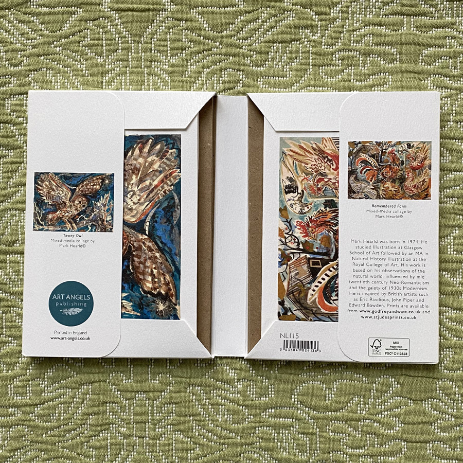 Mark Hearld Notecards - Owl and Hen