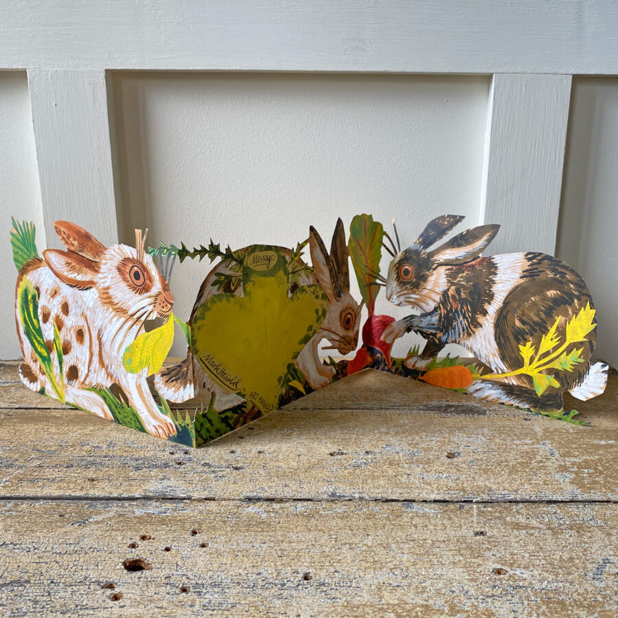 Mark Hearld Fold out Card - Rabbits