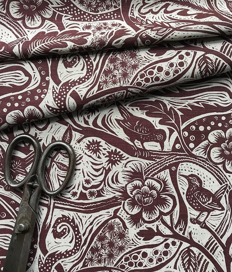 Mark Hearld Wren - Burgundy