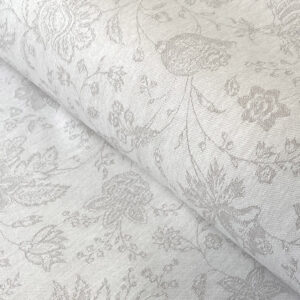Extra Wide Oilcloth - Medlar Jacquard White - Image 1
