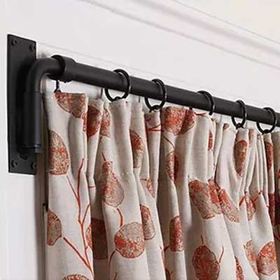 Metal Portiere Rod Set
