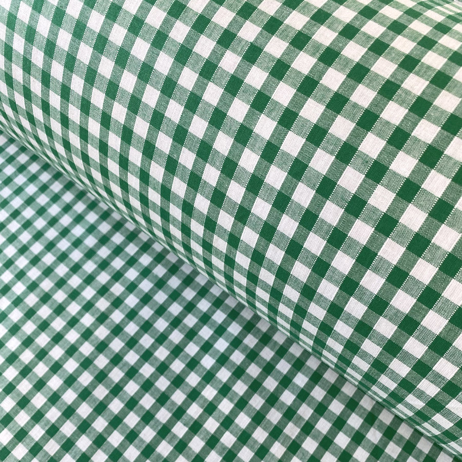 Narrow Vichy Check Gingham - Emerald Green