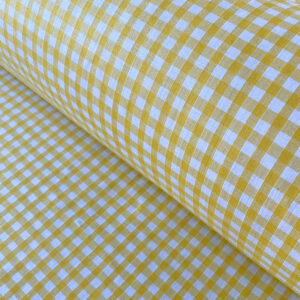 Narrow Vichy Check Gingham - Sunshine Yellow
