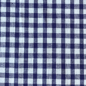 Narrow Vichy Check Gingham - Navy - Image 2